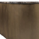 Cloud Brown Marble & Glass Coffee Table Set of 2 by Libra Interiors