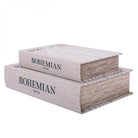 Bohemian Style Set of 2 Book Boxes by Libra Interiors