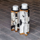 Illini Stone Candleholders - Set of 2 by Uttermost