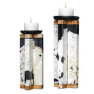 Illini Stone Candleholders - Set of 2 by Uttermost