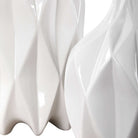 Klara White Bottles - Set of 2 by Uttermost