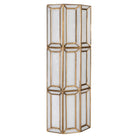 Antique Brass & Opal Glass Wall Light by Richmond Interiors