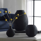Hearth Matte Black Vases - Set of 3 by Uttermost