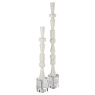 Norte White Stone Sculptures - Set of 2 by Uttermost