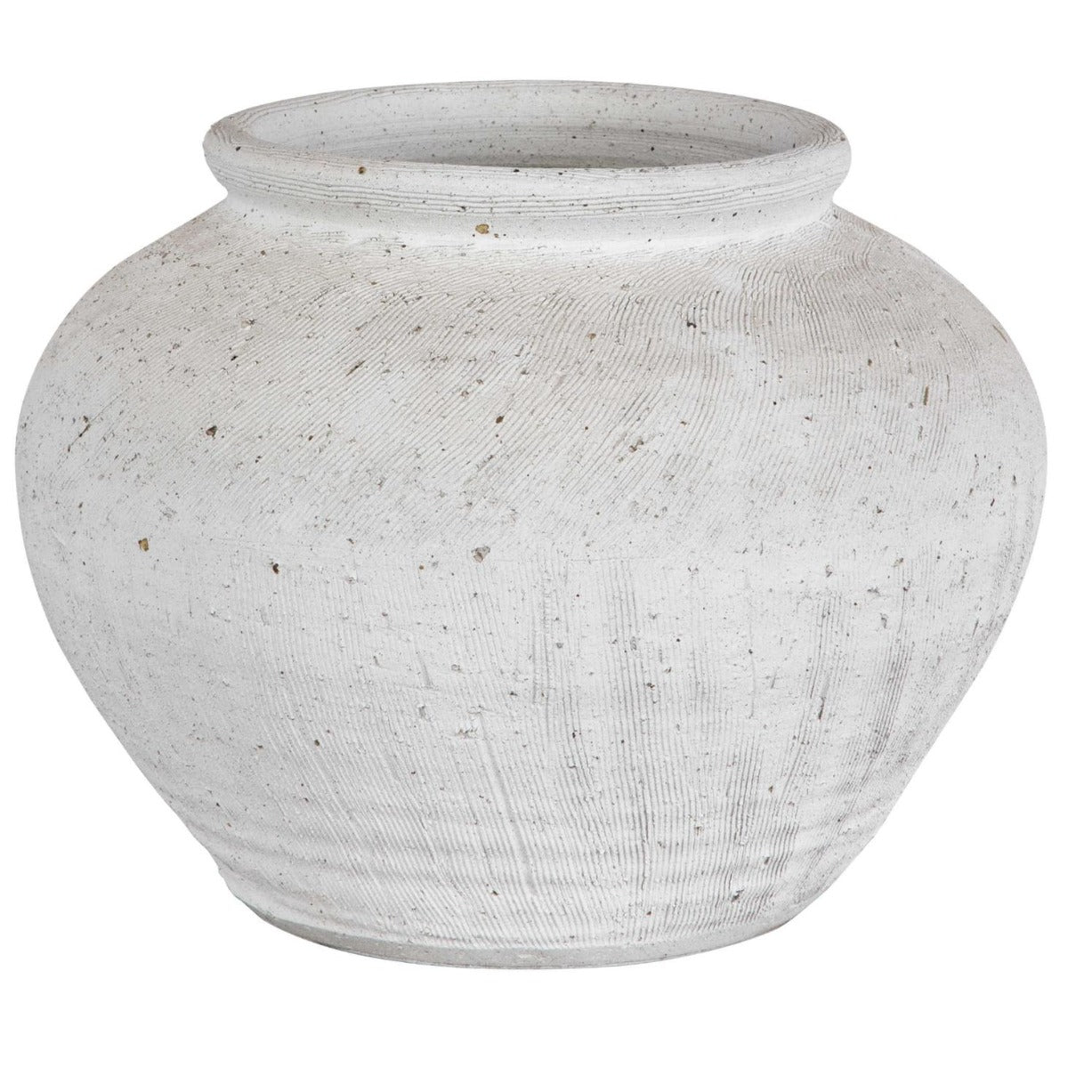 Floreana Round White Vase by Uttermost