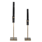 Abstract Flame Sculptures in Black - Set of 2 by Uttermost