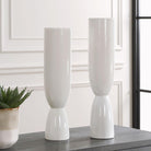 Kimist White Vases - Set of 2 by Uttermost