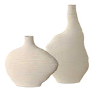 Duostacked Matte White Vases - Set of 2 by Uttermost
