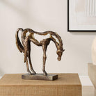 Openly Grazing Horse Sculpture by Uttermost