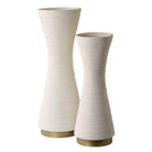 Ridgeline White Vases - Set of 2 by Uttermost