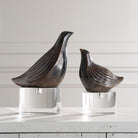 Nesting Bird Gray Sculptures - Set of 2 by Uttermost