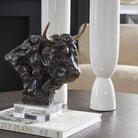 Bison Bust Bronze Sculpture by Uttermost