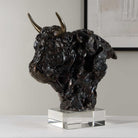 Bison Bust Bronze Sculpture by Uttermost