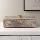 Griseus Travertine Stone Box by Uttermost
