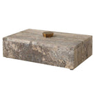 Griseus Travertine Stone Box by Uttermost