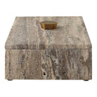 Griseus Travertine Stone Box by Uttermost