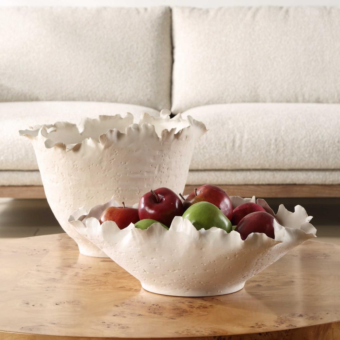 Blossom Tall Off-White Bowl by Uttermost
