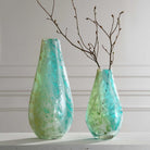 High Tide Glass Vases - Set of 2 by Uttermost