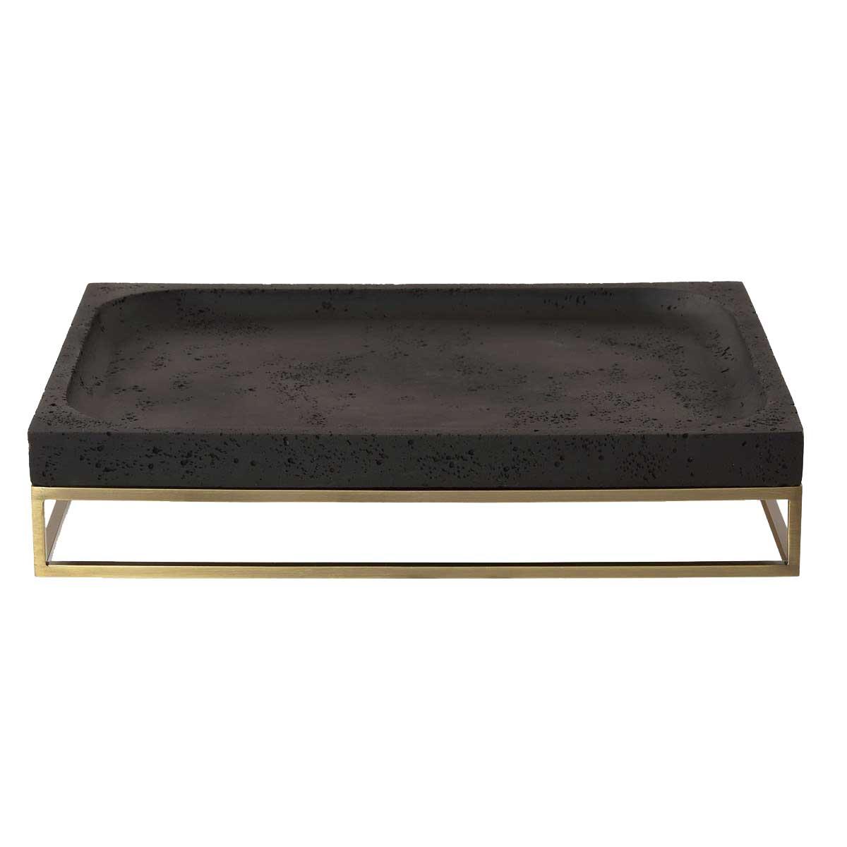 Shadowstone Cast Black Tray by Uttermost