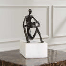 Sit Back, Relax And Read, Iron Sculpture by Uttermost