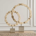 Ivory Fusion Stone Rings - Set of 2 by Uttermost