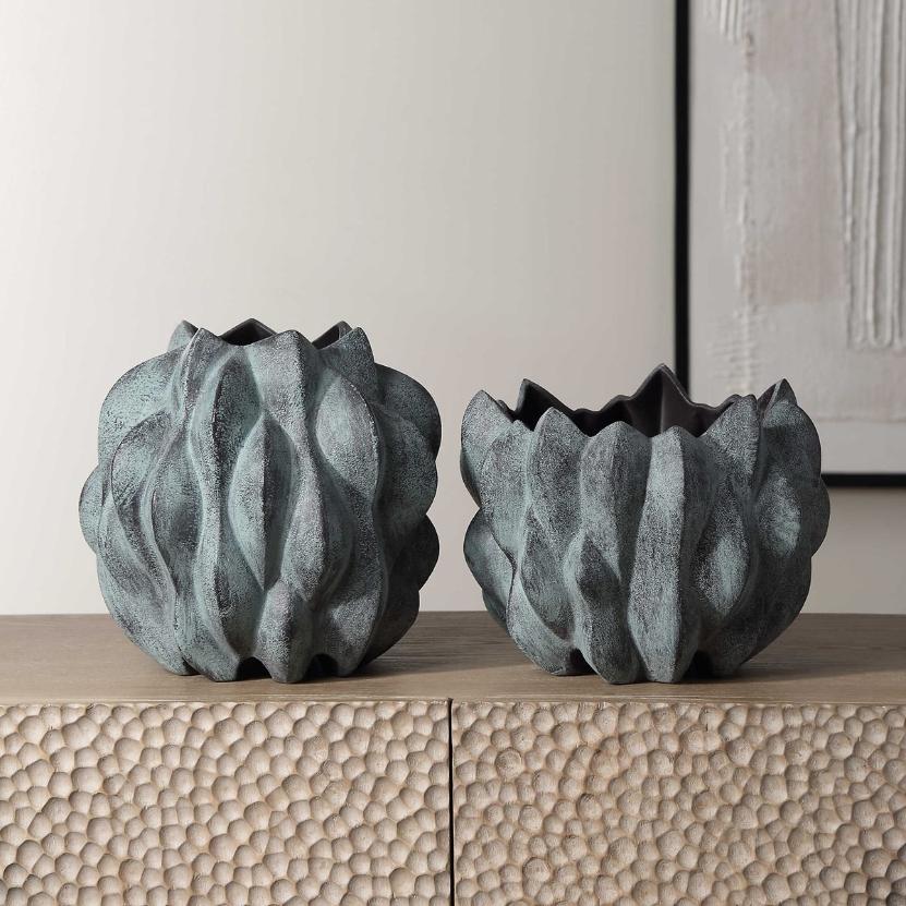 Verdant Bronze, Vases - Set of 2 by Uttermost