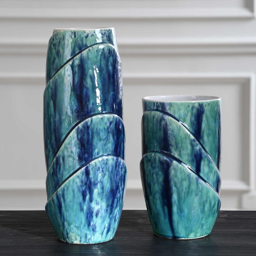 Tranquil Duo, Vases Set of 2 by Uttermost