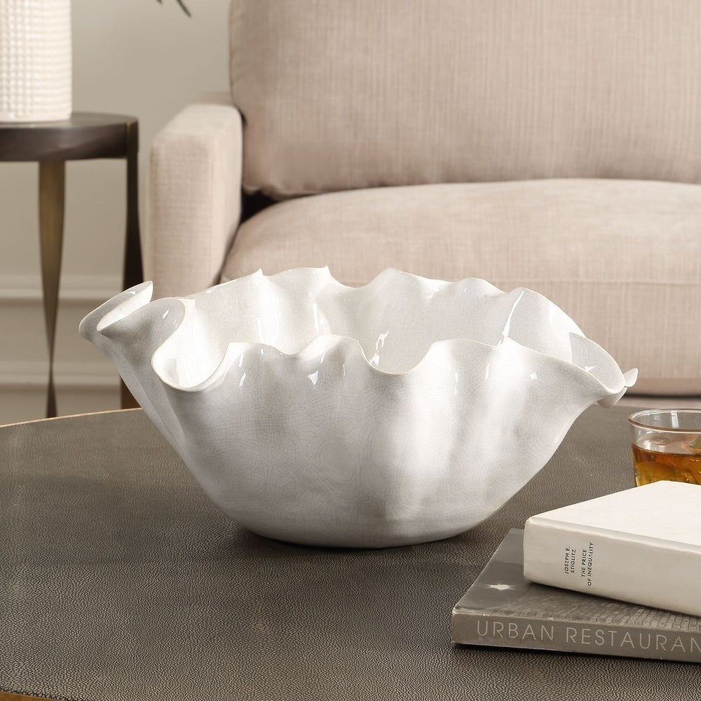 Ruffle Bloom Bowl by Uttermost