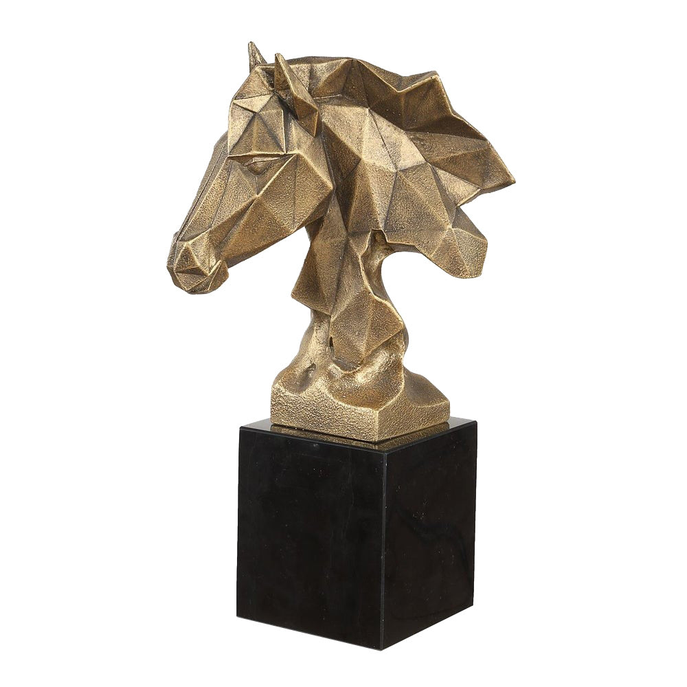 Chiseled Horse Bust Sculpture by Uttermost