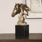 Chiseled Horse Bust Sculpture by Uttermost