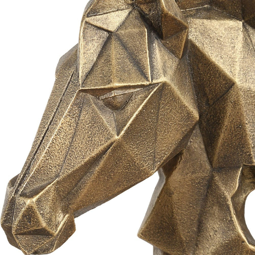 Chiseled Horse Bust Sculpture by Uttermost