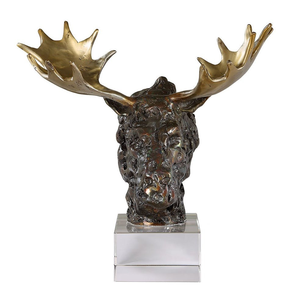 Moose Bust Sculpture by Uttermost