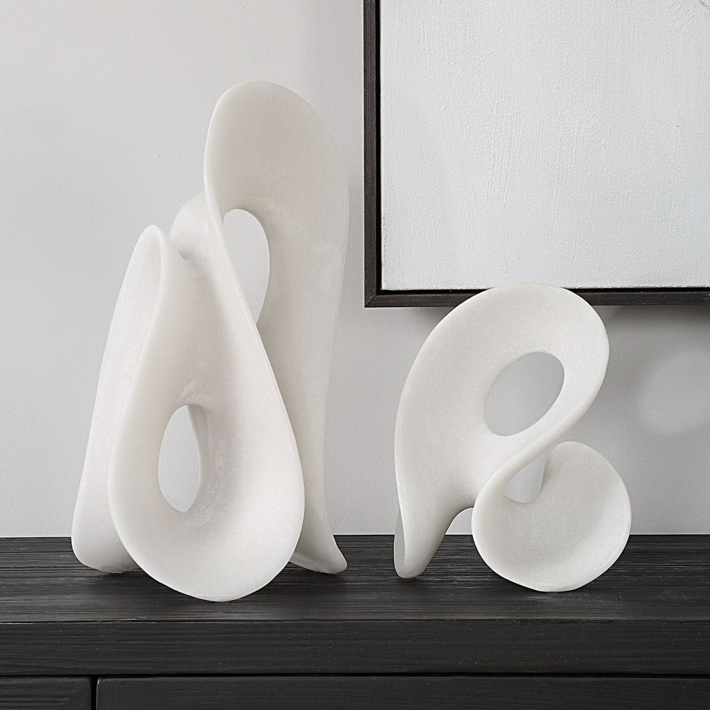 Silent Wave Sculptures Set of 2 by Uttermost