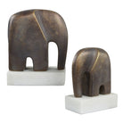 Timeless Tusk Elephant Sculptures in Bronze - Set of 2 by Uttermost