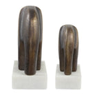 Timeless Tusk Elephant Sculptures in Bronze - Set of 2 by Uttermost