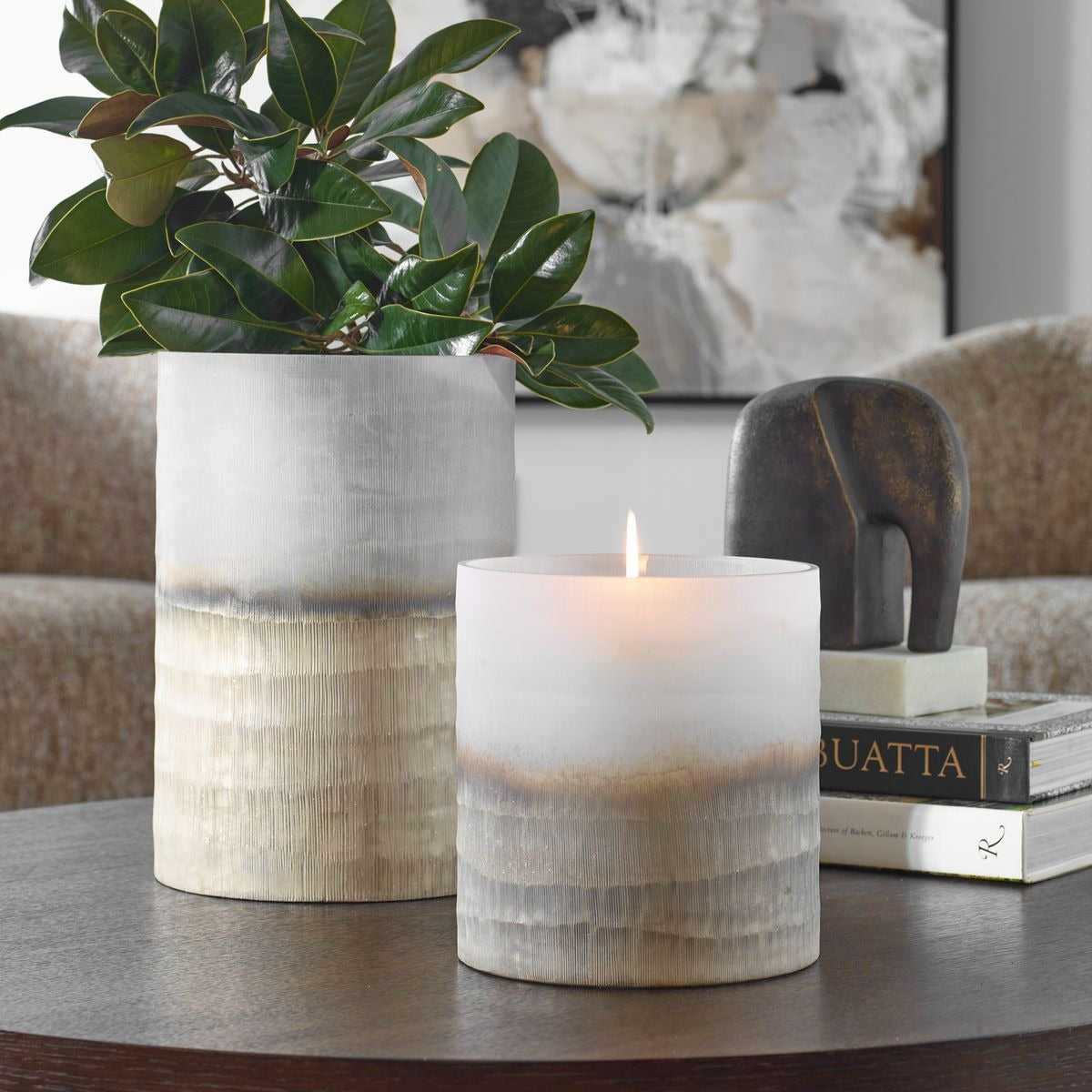 Ombra Modern Vases - Set of 2 by Uttermost