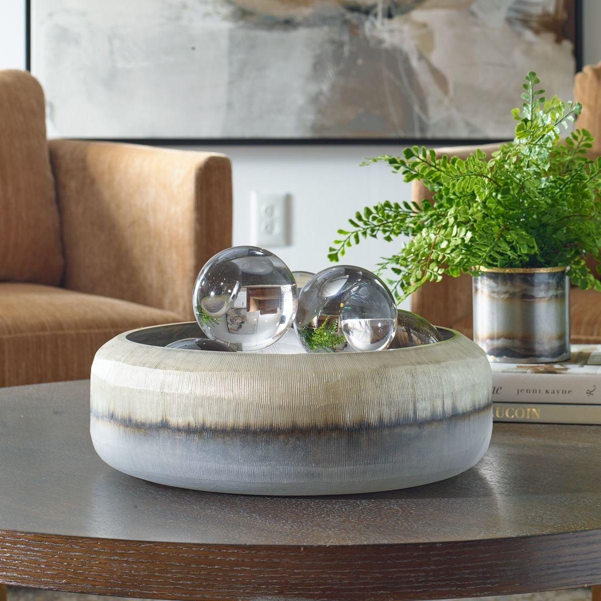 Ombra Modern Bowl by Uttermost