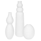 Forma White Indoor-Outdoor Ceramic Vases - Set of 3 by Uttermost
