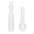 Forma Indoor-Outdoor White Ceramic Vases, Large - Set of 2 by Uttermost