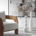 Forma Indoor-Outdoor White Ceramic Vases, Large - Set of 2 by Uttermost