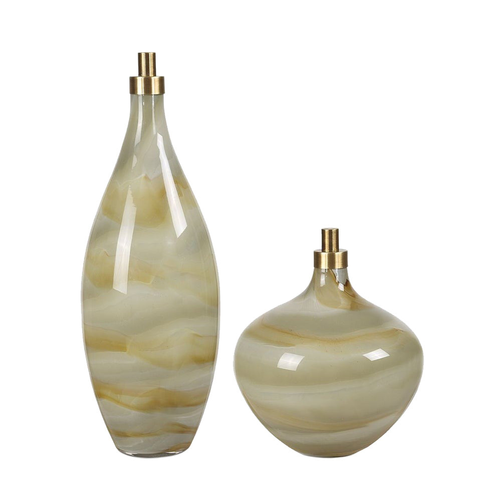 Cascade Bottles Set of 2 by Uttermost