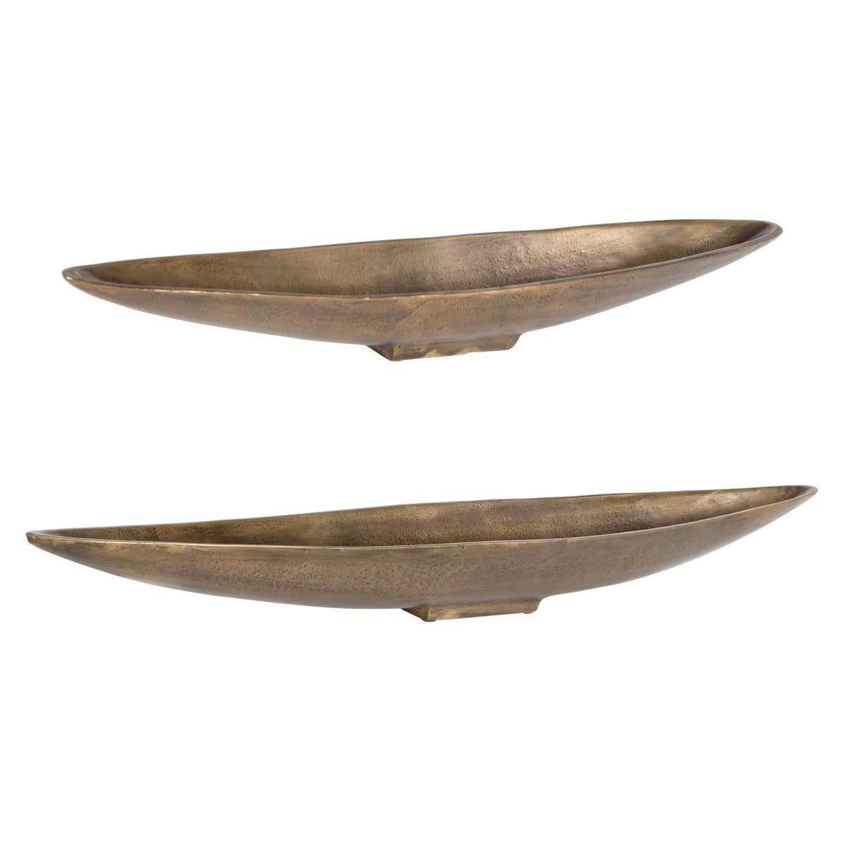 River Run Indoor-Outdoor Antique Brass Bowls - Set of 2 by Uttermost