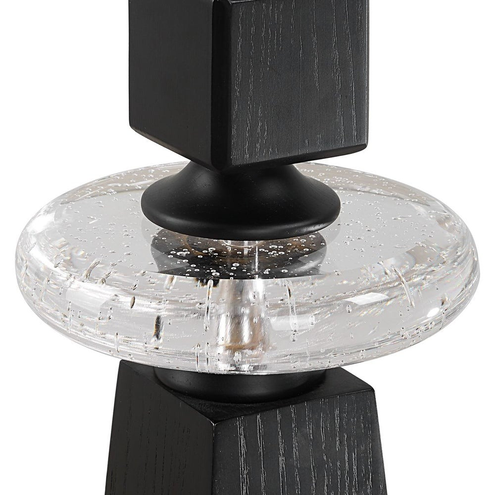 Ebon Glow Candleholders Set of 2 by Uttermost
