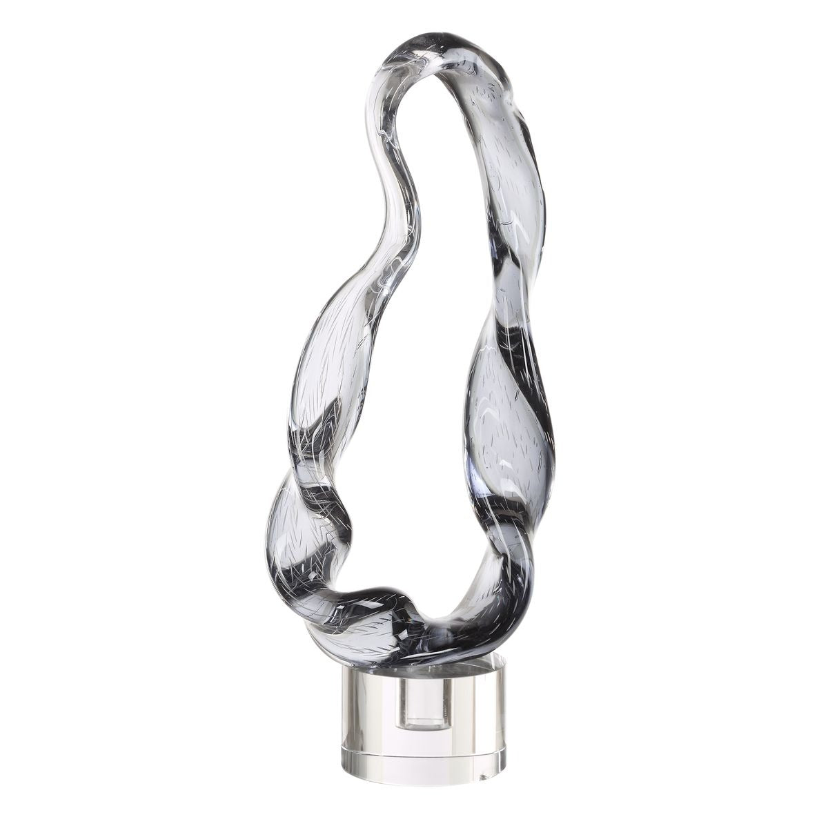 Luminous Twist Glass Sculpture by Uttermost