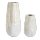 Echo Ridge White Vases Set of 2 by Uttermost