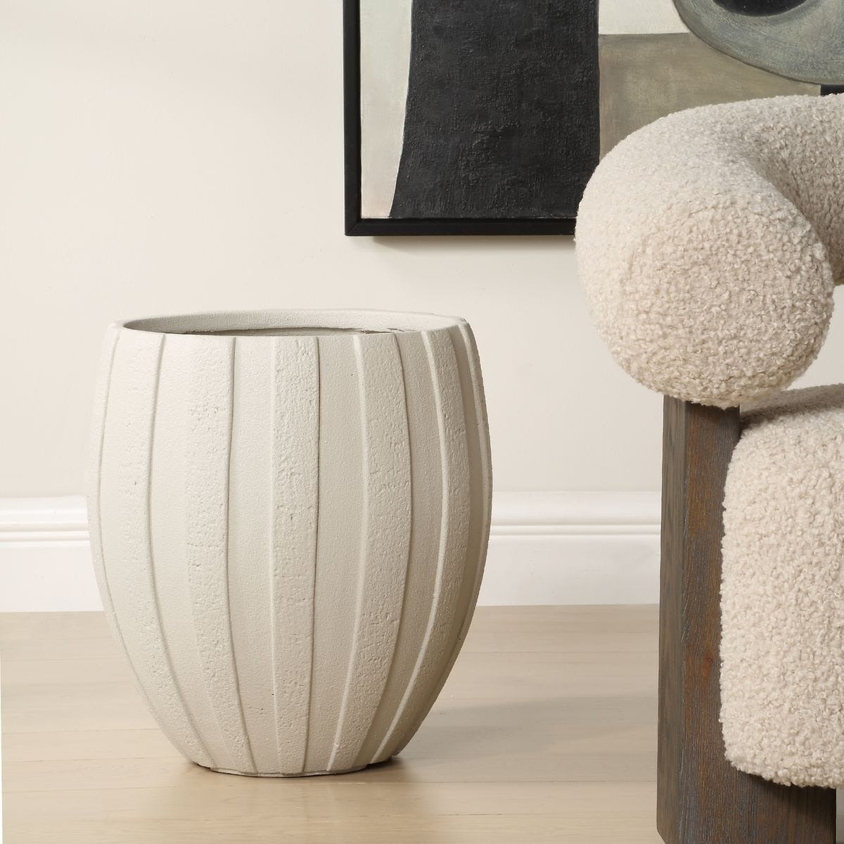 Ridgehaven Textured Outdoor Planter by Uttermost