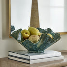 Verdant Bloom Emerald Outdoor Bowl by Uttermost