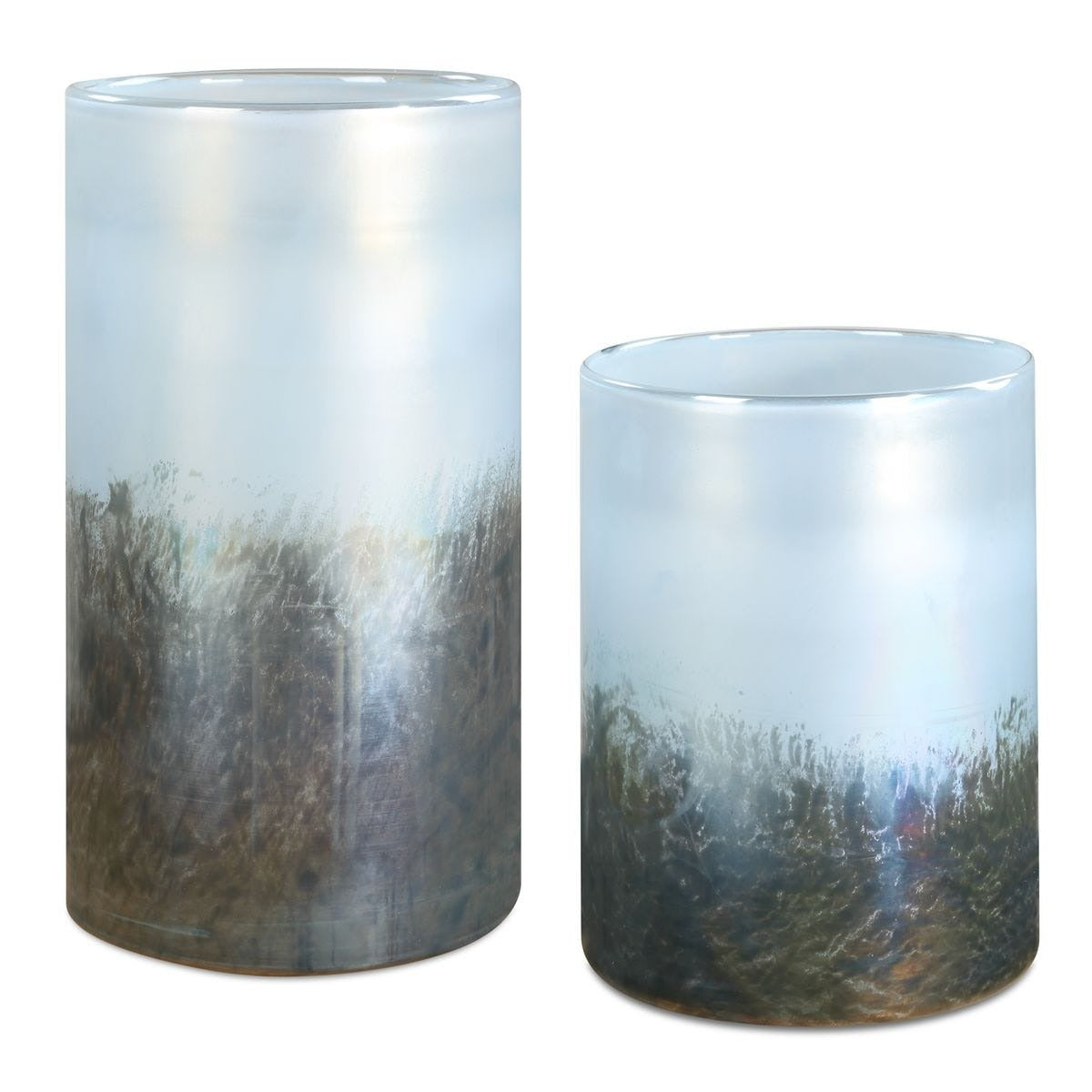 Midnight Mist Cylindrical Vases Set of 2 by Uttermost
