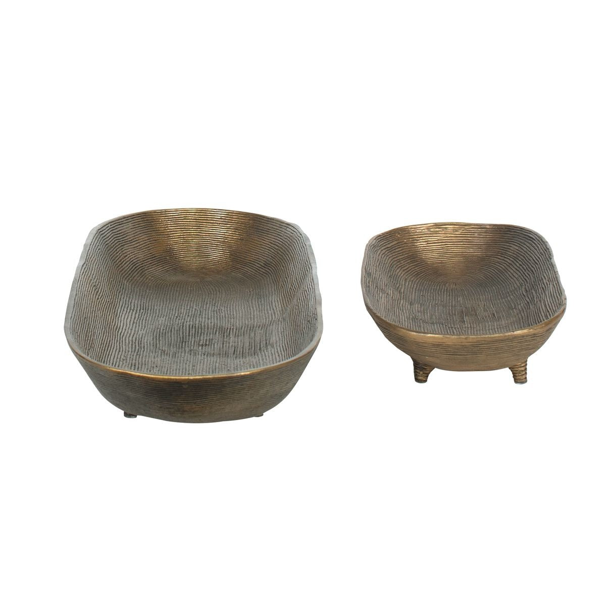 Stratum Oval Brass Bowls Set of 2 by Uttermost