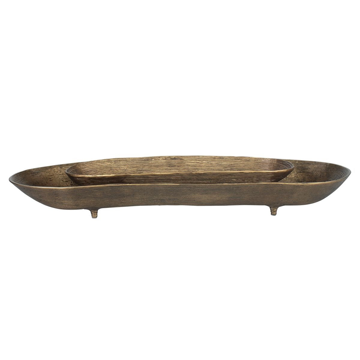 Stratum Oval Brass Bowls Set of 2 by Uttermost